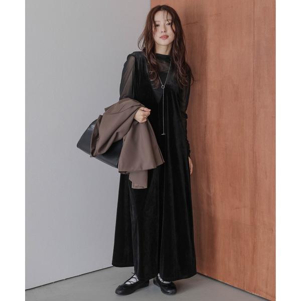 オールインワン ベロアオールインワン レディース