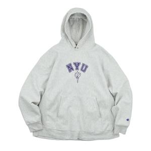 パーカー 「USED」Y2K Champion “NYU” リバースウィーブ フーディ メンズ レディース