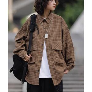 ブラウス シャツ 「TUNE」SH　カーゴオーバーサイズシャツ レディース