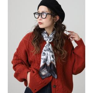 スカーフ バンダナ ツイルプリントスカーフ レディースの商品画像