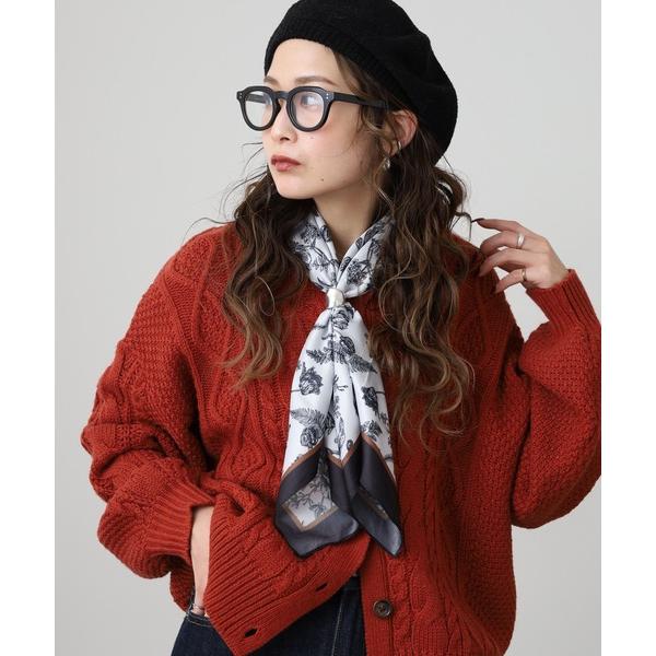 スカーフ バンダナ ツイルプリントスカーフ レディース