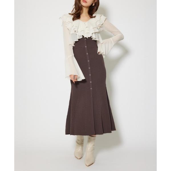 ワンピース カーディガンセットニットマーメイドワンピース 秋服 冬服