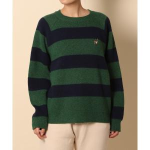 「KEITA MARUYAMA」 長袖ニット「Niko and...コラボ」 MEDIUM グリーン レディース