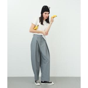 「saloon」 スラックス FREE グレー レディース