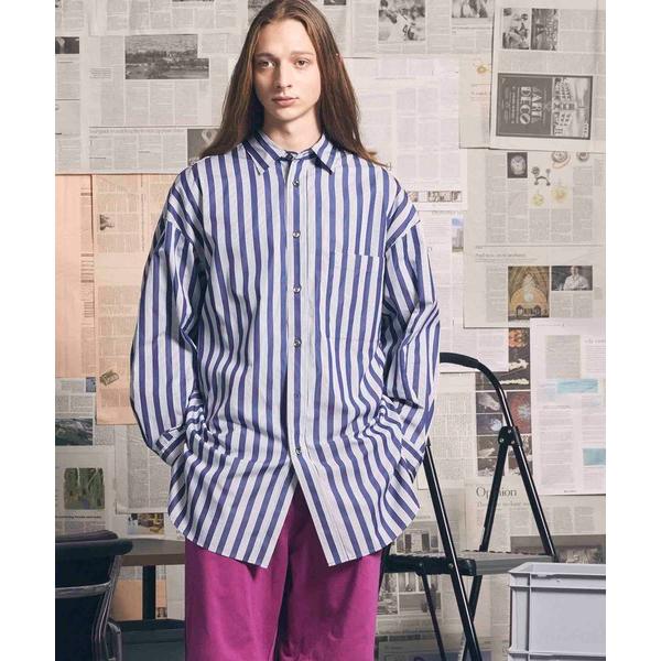 「MAISON SPECIAL」 長袖シャツ 2 ネイビー メンズ