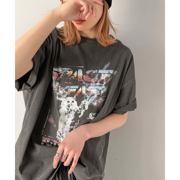 「Java」 半袖Tシャツ MEDIUM グレー レディース