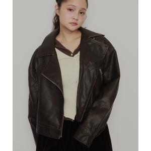 GAP（ギャップ） レザージャケット ライダース ヴィーガンレザー