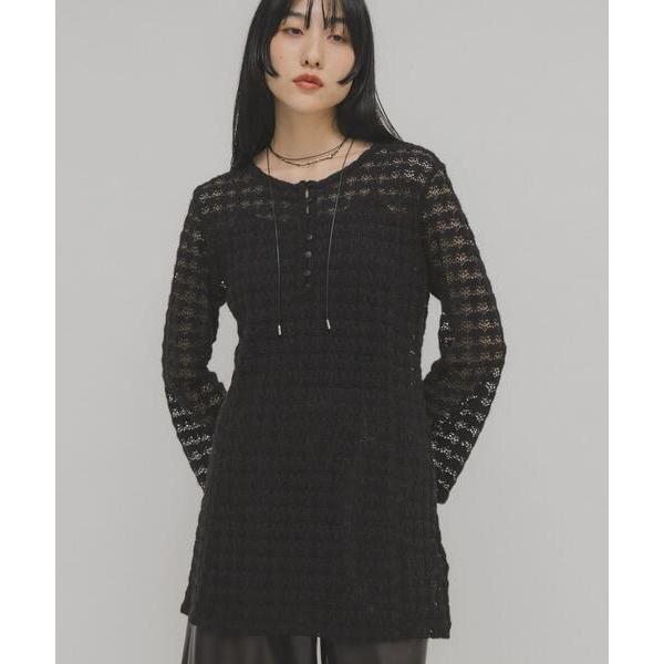 tシャツ シャギーレーストップス レディース