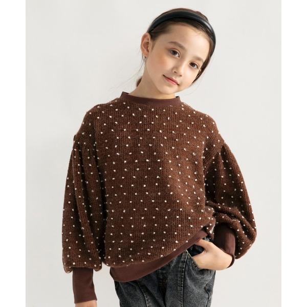 トレーナー  「Ou? by EDWIN」ドットジャガードトレーナー キッズ 子供服 女の子