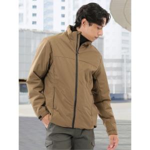ブルゾン アウター 「撥水 防水 防花粉 耐水圧」タカキュー スタンドカラー 中綿ストレッチブルゾン メンズ