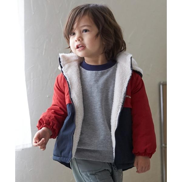 ブルゾン アウター 「洗える」リバーシブル切替ブルゾン キッズ 子供服 男の子
