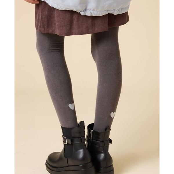 靴下 「110/130/150size」ハートポイントタイツ キッズ 子供 女の子