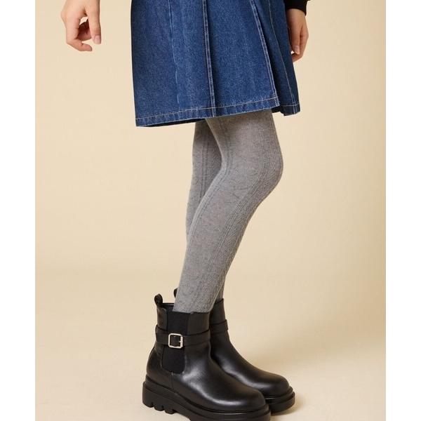 靴下 「110/130/150size」ジャガードタイツ キッズ 子供 女の子