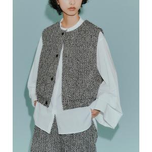ベスト ジレ 「CAST COLON」ツィードベスト レディース