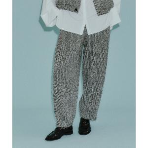 パンツ 「CAST COLON」ツィードタックフォルムパンツ レディース