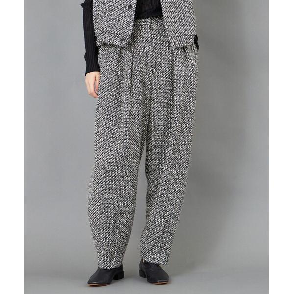 パンツ 「CAST COLON」ツィードタックフォルムパンツ レディース