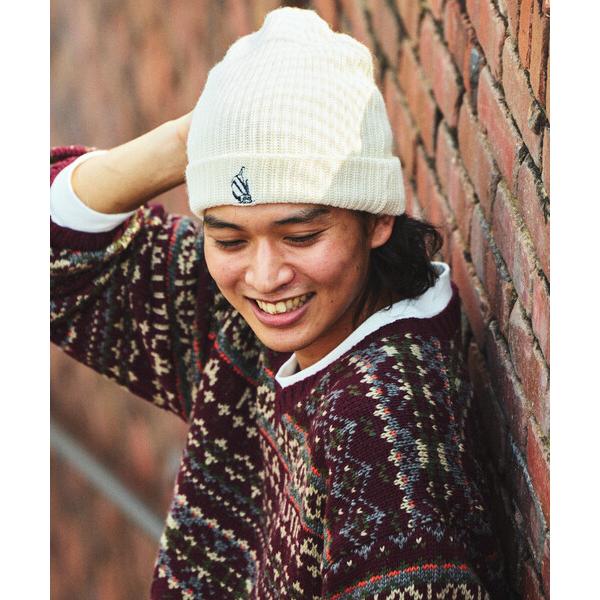 ニット帽 ニットキャップ NAUTICA/ノーティカ ヴィンテージライク SAIL刺繍 ニットキャッ...