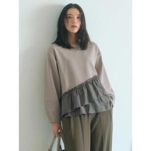 tシャツ ペプラムドッキングプルオーバー レディース