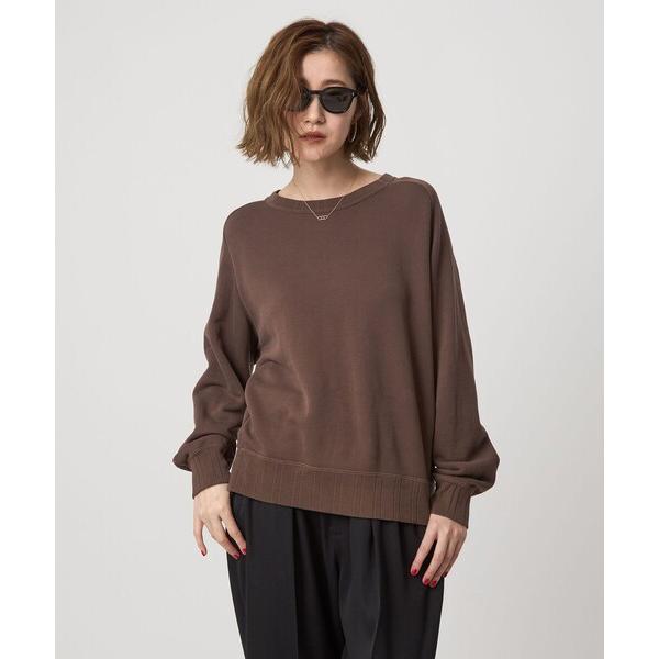 トレーナー スウェット 「conte」コットン クルーネックスウェット レディース