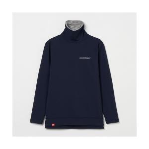 「Rosasen/GOLF」ストレッチ 防風 ハイネックプルオーバー メンズ