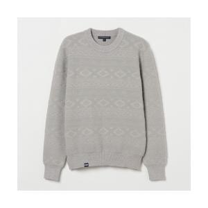 ニット セーター 「Rosasen/GOLF」オルテガ柄ジャカードニット レディース