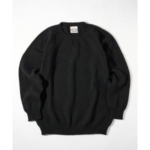 セーター ニット 「JAMIESONS」3PLY Plain Saddle Shoulder crew neck　WG838C メンズ レディース