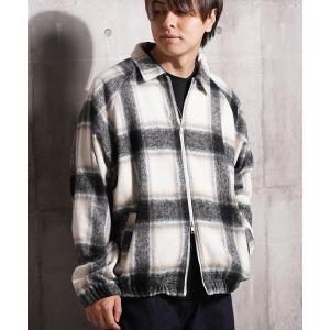 ブルゾン アウター オンブレチェック ドルマン ジャケット / Ombre Check Dolman Jacket メンズ レディース