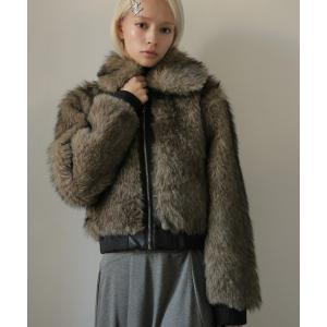 ブルゾン アウター フェイクファーブルゾン レディース