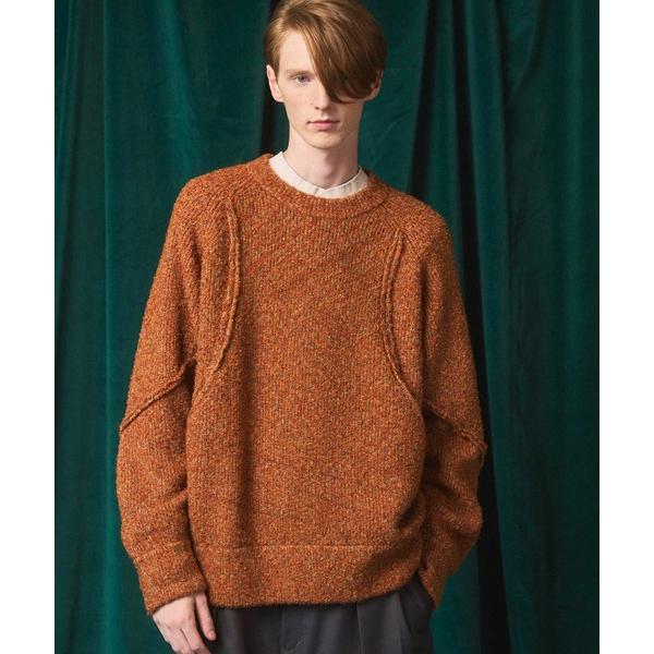 セーター ニット 「UNISEX」Melange Boucle Crew Neck Prime-Ov...