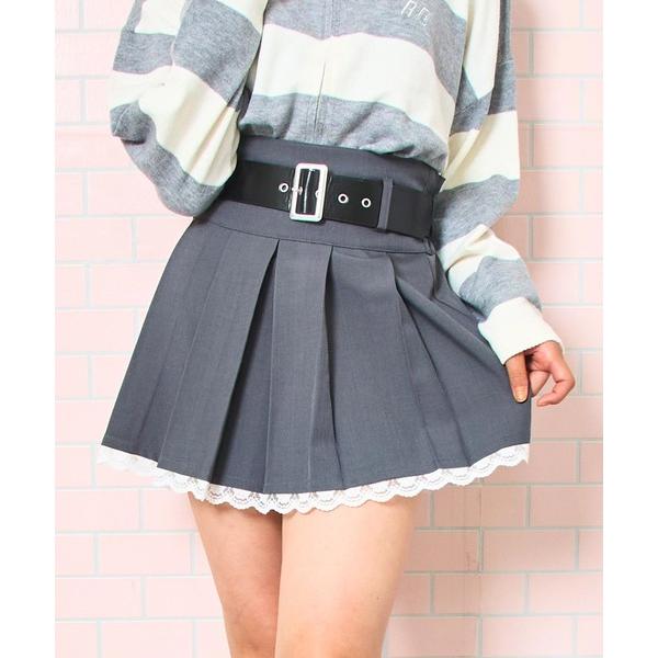 スカート ベルト付 フリル プリーツ スカート「キッズお揃い」 キッズ 子供服 女の子