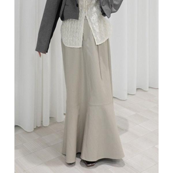 スカート WAIST DESIGN BELT SEMI FLARE SKIRT