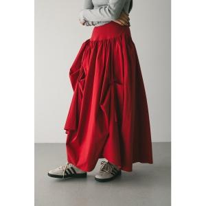 スカート タックアップボリュームスカート