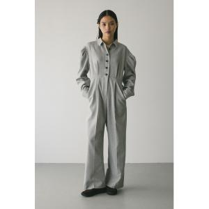 メランジショルダーのロンパース