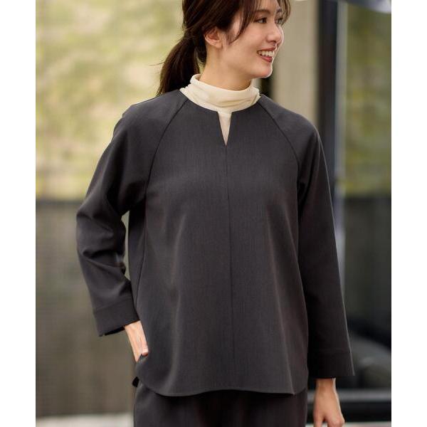 ブラウス シャツ 「レイヤードスタイル／セットアップ可」ラグランスリーブプルオーバー レディース