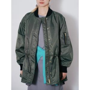 OMNES（オムネス） ma1 ma-1 ナイロンMA1ボリューム袖ブルゾン