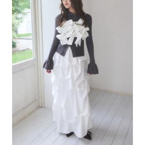 セットアップ リボンビスチェタックスカートセットアップ レディース