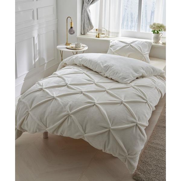 ベッド 寝具 ダイヤタックフランネル掛け布団カバー│シングル「フルーエ/大人可愛い」