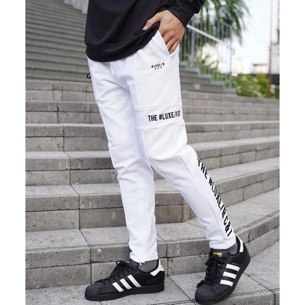 チノパン (RM)「LUXE/R GOLF」スウェット×フリース ピンタック イージー パンツ メン...