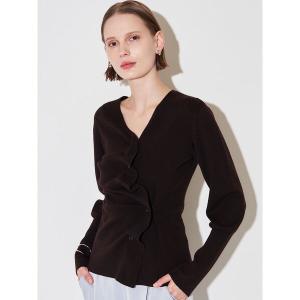 ニット セーター ドレープシェイプカーディガンニット レディース