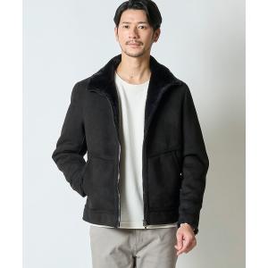 ムートンジャケット ムートンコート フェイクムートンブルゾン メンズ