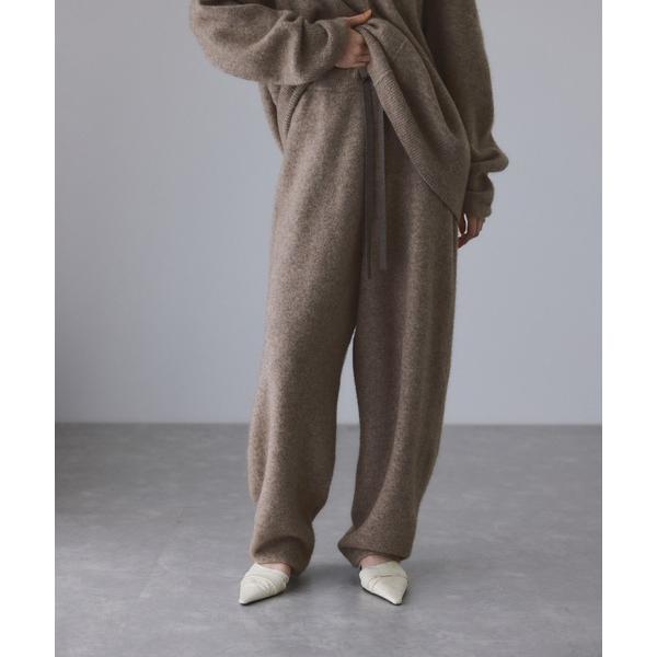 パンツ LINEAPIU ヤクMIX リラックスパンツ レディース