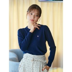 ニット セーター 「POLO BCSコラボ」カシミヤ100クルーネックニット レディース