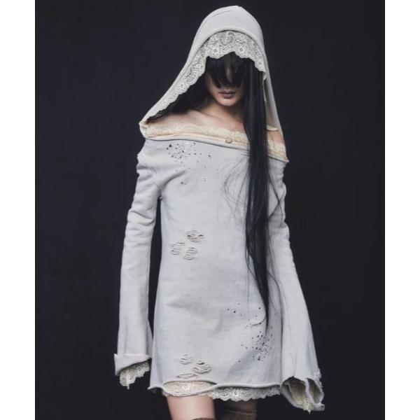 ワンピース neith./ネイス/Love Veil Sweat Dress(Beige)