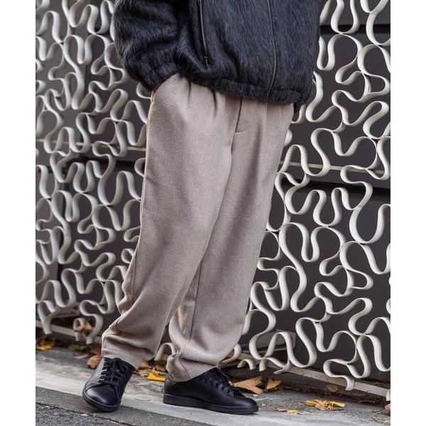 スラックス ツータックテーパードパンツ メンズ レディース