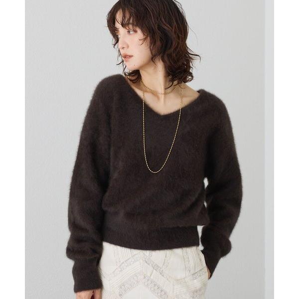 ニット セーター 「リバイバル」ファーヤーン2WAYニット レディース