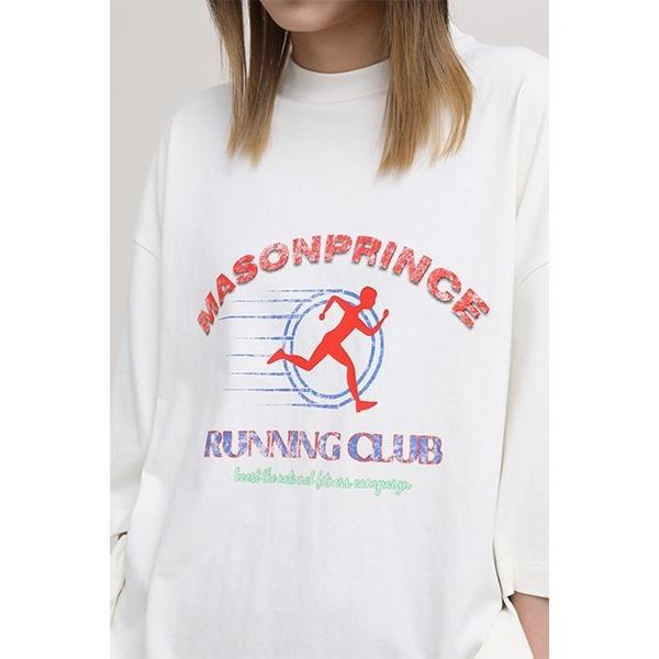 「MASONPRINCE」 半袖Tシャツ M ホワイト メンズ