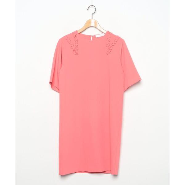 「SEE BY CHLOE」 半袖ワンピース 36 ピンク レディース