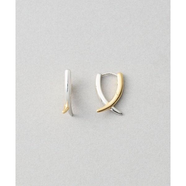 ピアス 「スナップピアス」 シャープ コンビカラー レディース