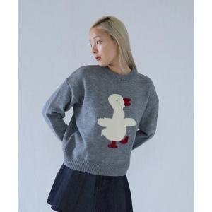 ニット セーター duck knit sweater レディース