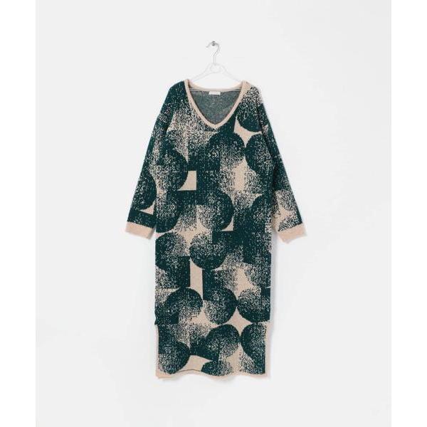 ワンピース 5 patterned knit dress